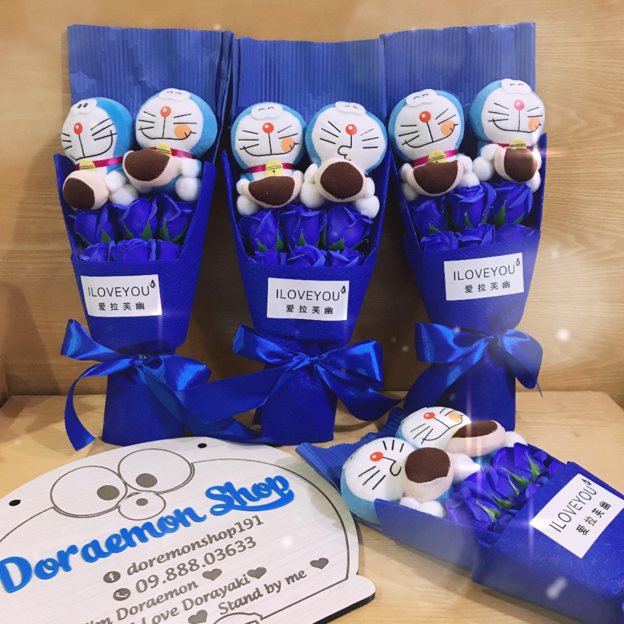 Bó Hoa Gấu Bông Doremon Doraemon