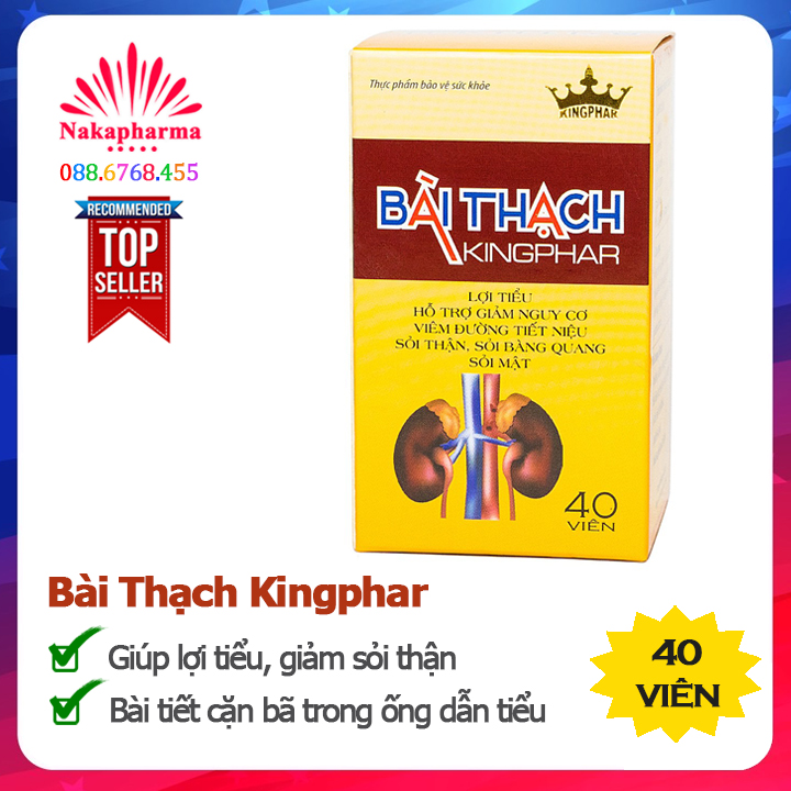 Bài Thạch Kingphar – Giúp bào mòn sỏi thận, ngăn ngừa tái phát, giúp lợi tiểu