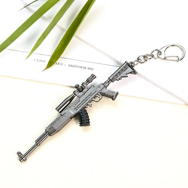 Móc khóa sks game pubg - mô hình trưng bầy thép