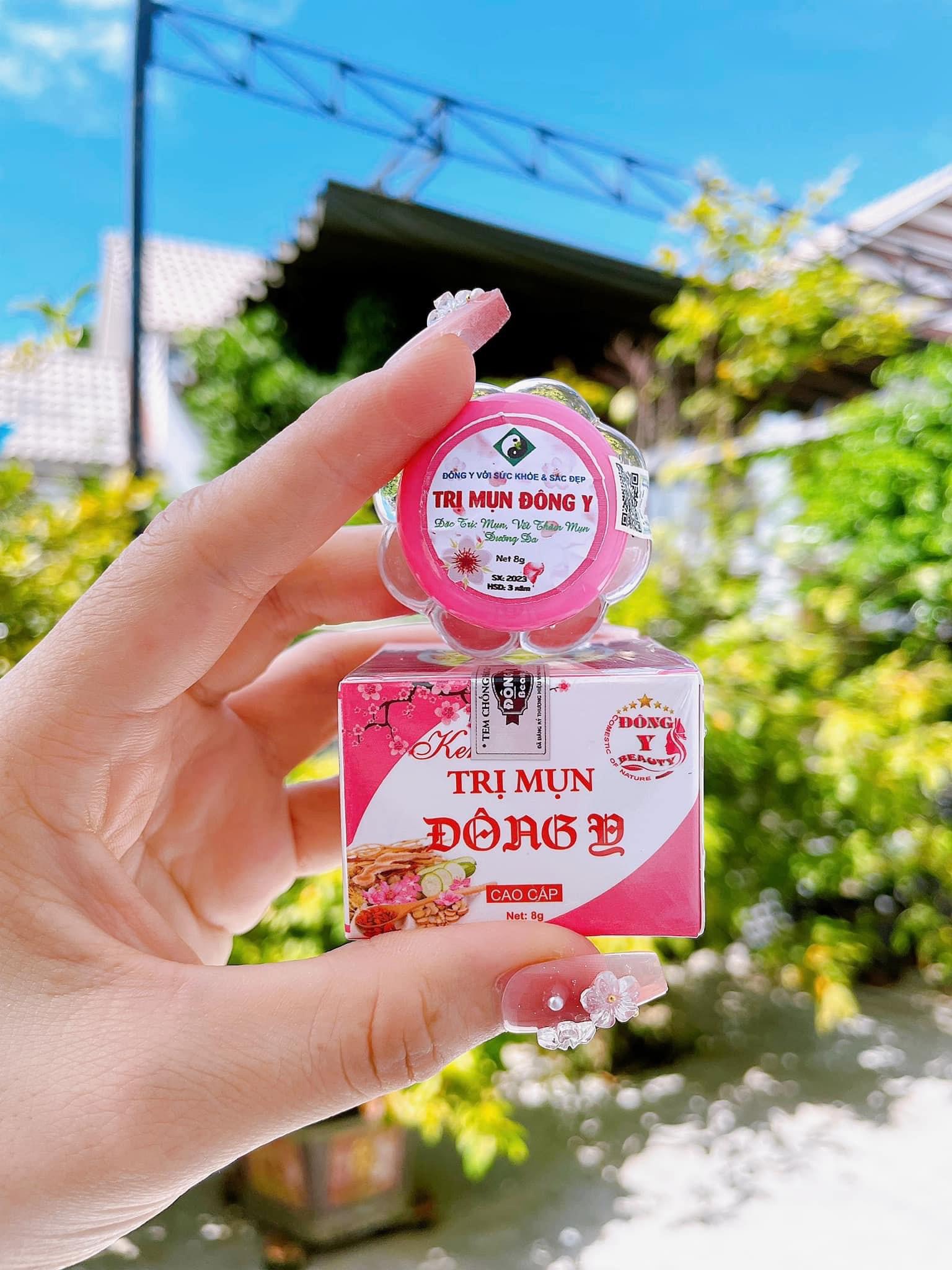KEM mụn đông y hoa đào khử mụn, sạch thâm nám dưỡng trắng da chính hãng 100