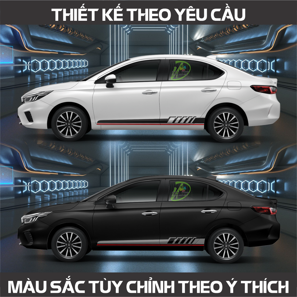 Tem xe CITY 2021 Mẫu 007 - Tem xe ô tô đơn giản, đẹp, chất