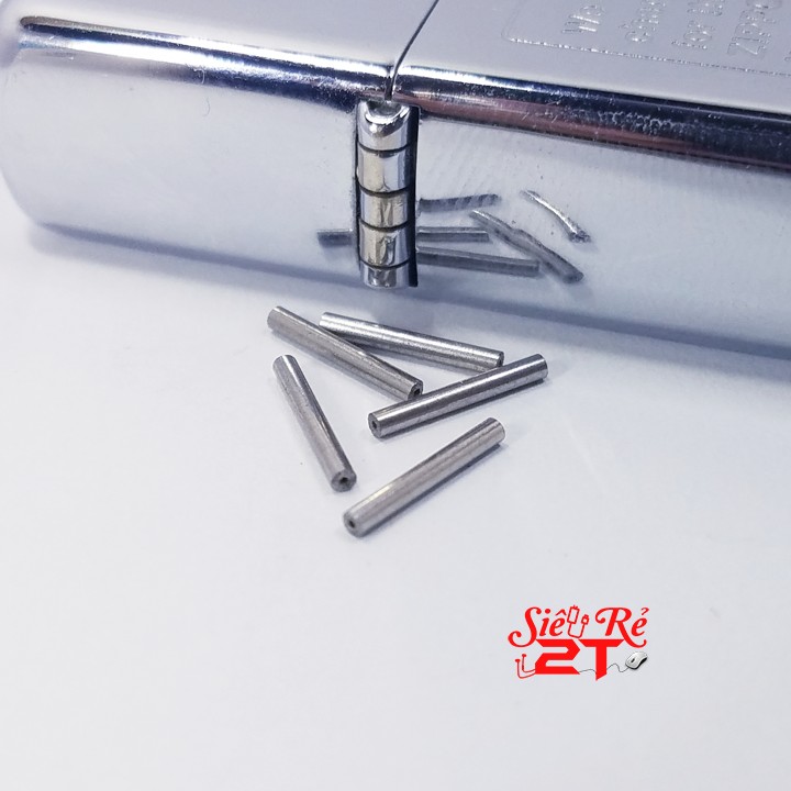 Bộ 5 chốt rỗng cho zippo loại dày lỗ nhỏ - chốt bản lề zippo loại rỗng