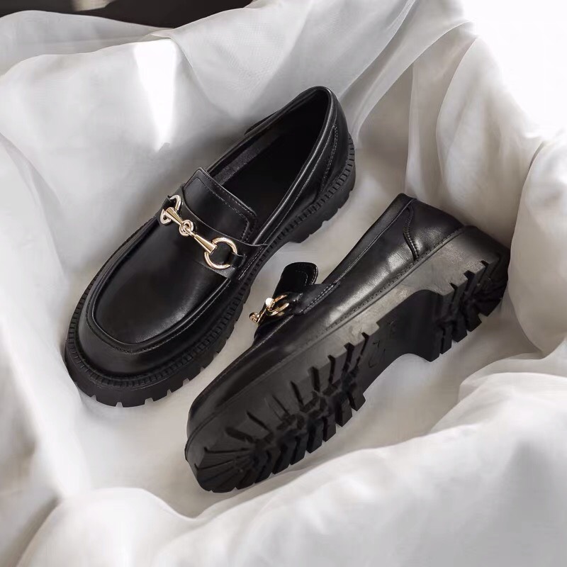 (MÃ GIẢM GIÁ 50% ĐƠN TỐI THIẾU 0đ - ẢNH THẬT) GIÀY BÁNH MÌ LOLITA NỮ - GIÀY OXFORD VINTAGE ULZZANG