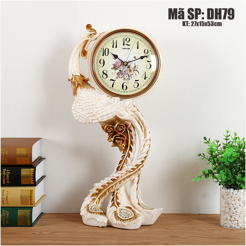 Đồng hồ để bàn phượng hoàng lửa DH79