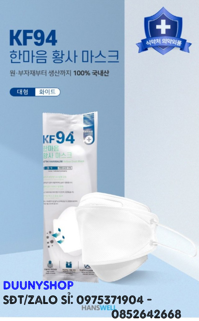 Khẩu trang hàn quốc kf94