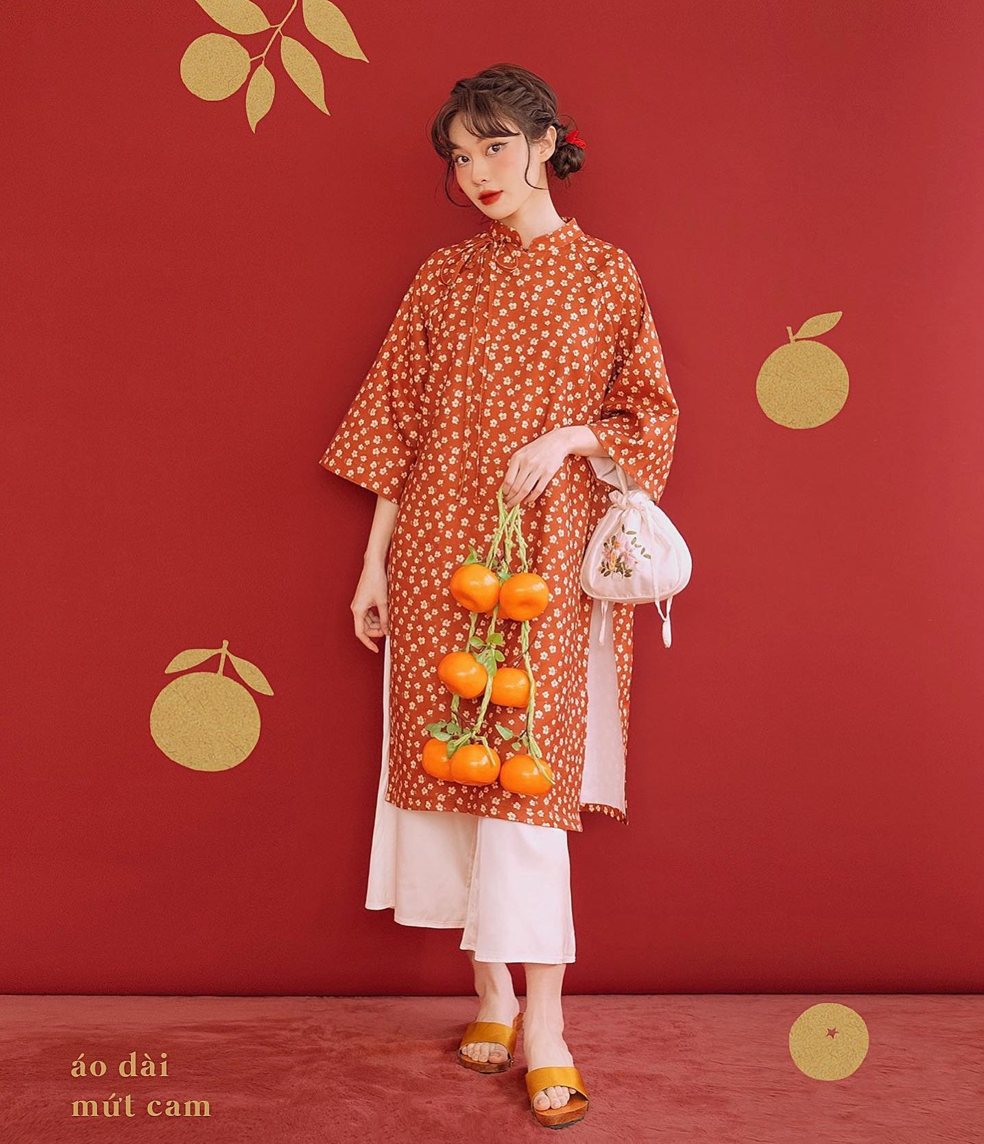 Set áo dài naked by v - mứt tết