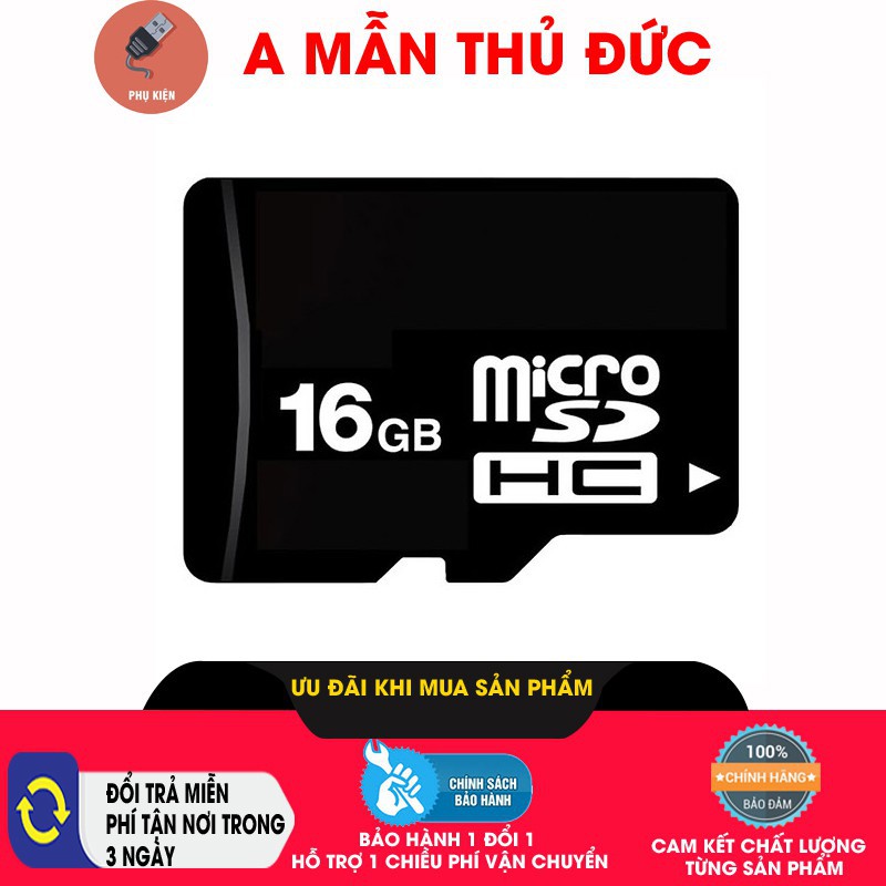 THẺ NHỚ MICRO SD 16GB - HÀNG PHÂN PHỐI CHÍNH HÃNG deli