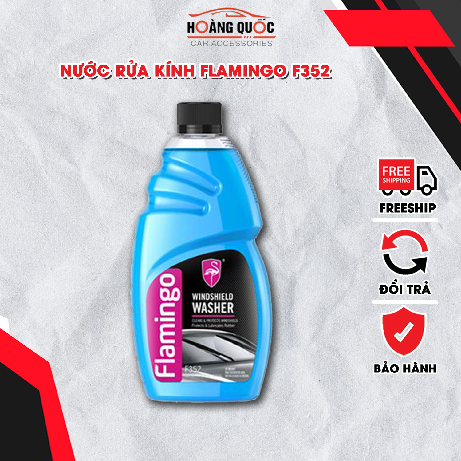 Nước Đổ Kính, Nước Rửa Kính Chống Đông Kính Ô Tô Flamingo F032/F352 500ml