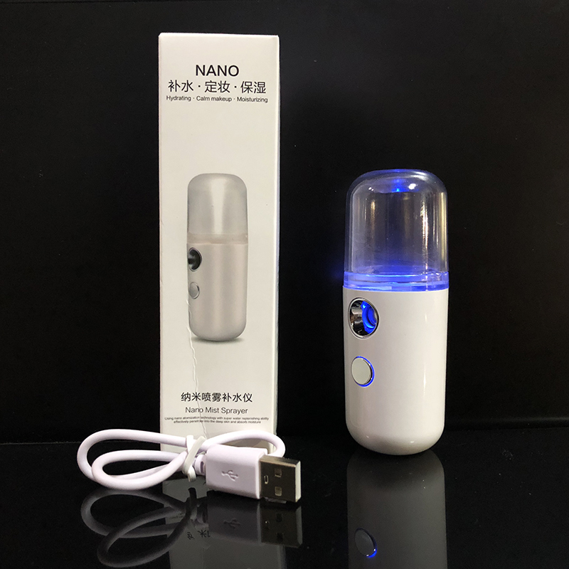 [HCM]Máy Phun Sương Xông Hơi Mặt Mini Cầm Tay Hỗ Trợ Dưỡng Da