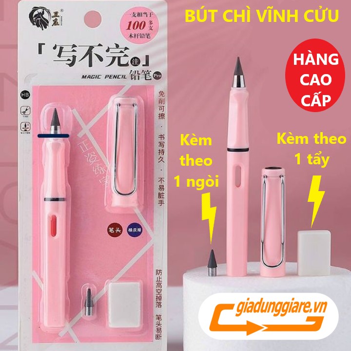 Bút chì VĨNH CỬU Viết chì không lem bẩn không cần chuốt mãi không hết chì - HS Shop Thủ Đức