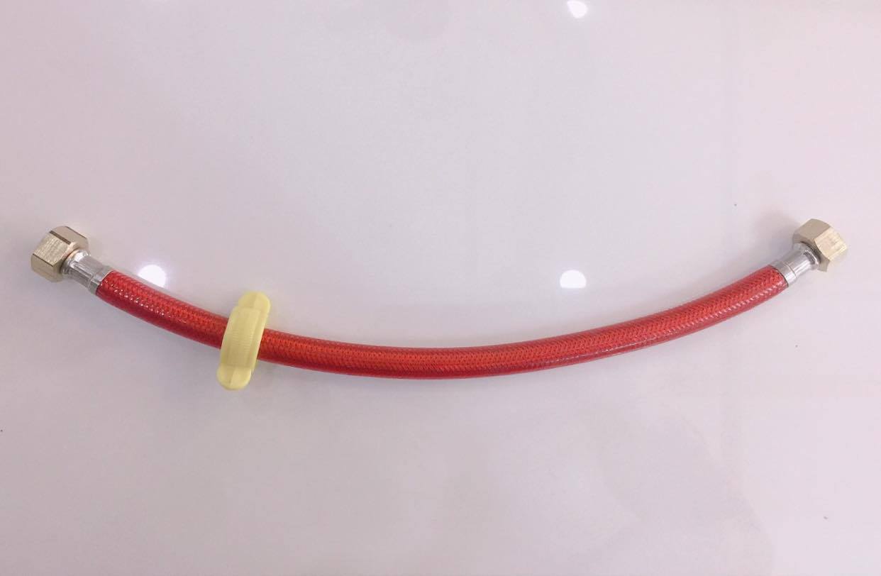 dây cấp nước nóng lạnh 3 lớp đầu ốc đồng siêu bền