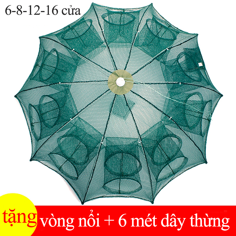 Lồng ô bát quái bắt cá,lưới đánh bắt cá bát quái 6-8-12-16 cửa,lồng đánh bắt cá,trạch,lươn,cua,tôm