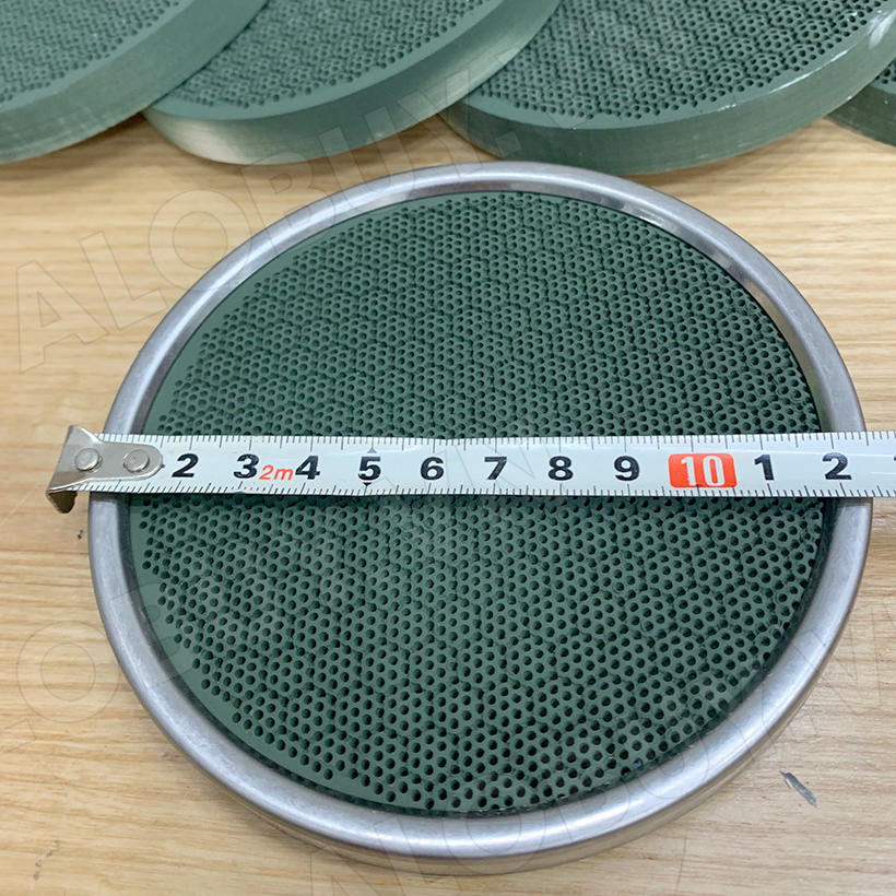 Miếng sứ gốm Ceramic 12cm chụp Đầu Đốt Họng chia lửa bếp gas Hồng Ngoại Kèm Vòng đai thép cố định [HỎA TỐC] [LINH KIỆN]