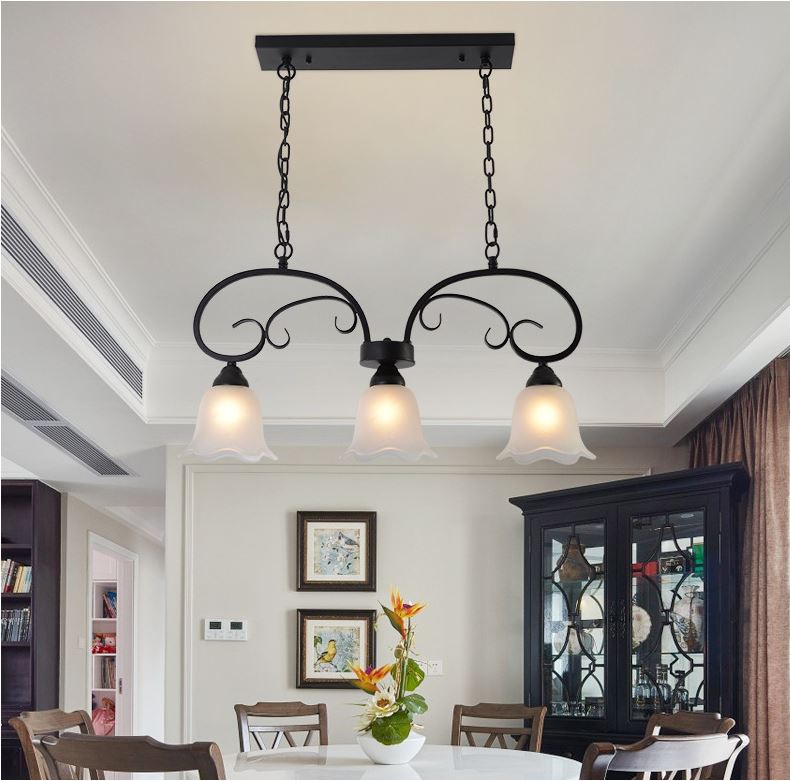 Đèn thả MANGAN trang trí nội thất, phong cách cổ điển - kèm bóng LED