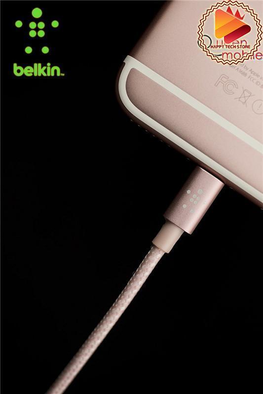 Cáp siêu bền copy dữ liệu tốc độ cao và sạc cực nhanh dành cho iphone Belkin MIXIT↑™ Metallic Lightning Sync & Charge 1.2m - F8J144bt04