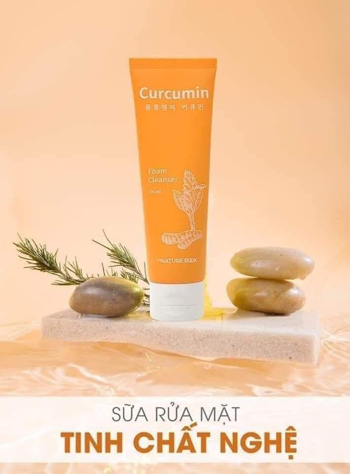 Sửa rửa mặt tinh chất nghệ The Nature Book Hàn Quốc 120gr