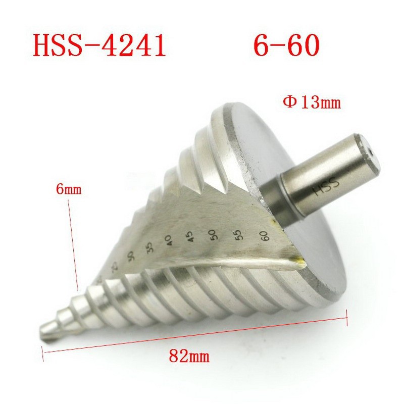 Mũi khoan bước thép Hss 4241 từ 6 đến 60mm khoan sắt thép nhôm