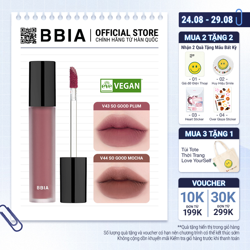 Son Bbia Last Velvet Tint - Respect Edition 5g Bbia Official Store