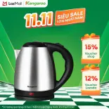 [BH 1 Năm] Bình đun siêu tốc Kangaroo inox 1.5L model KGWK15I2