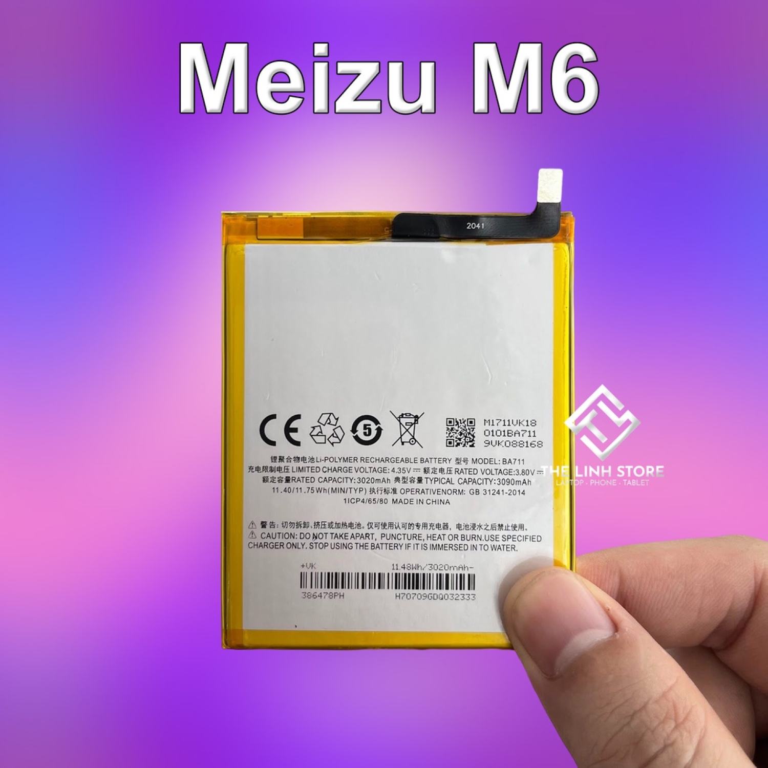 Pin meizu m6 3090mah - mã pin ba711