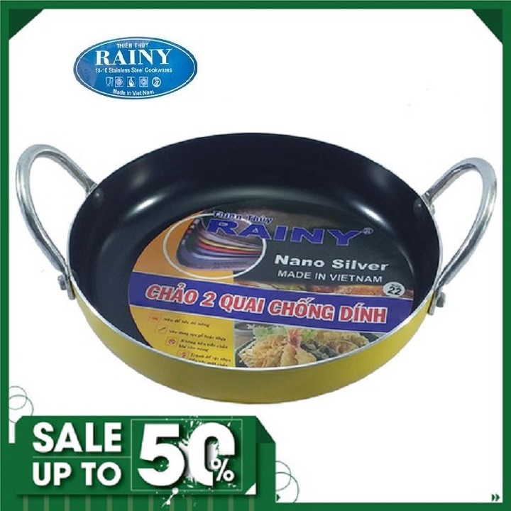 Chảo Chống Dính 2 Quai Rainy 22 cm (XTT-RN2Q22)