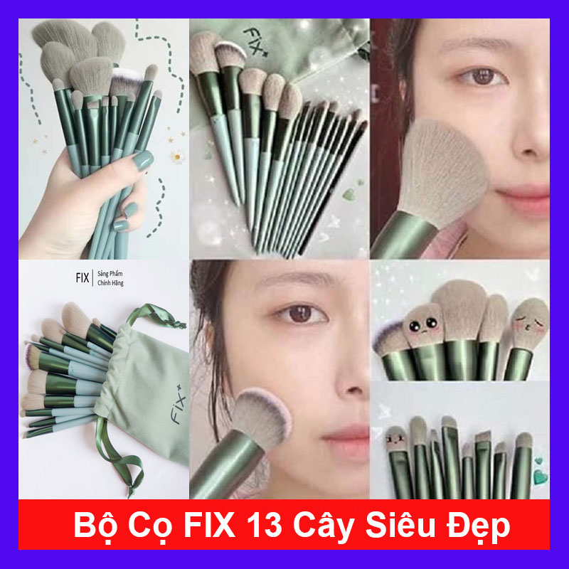 Bộ cọ fix 13 cây siêu đẹp - cọ trang điểm cao cấp - giá siêu rẻ