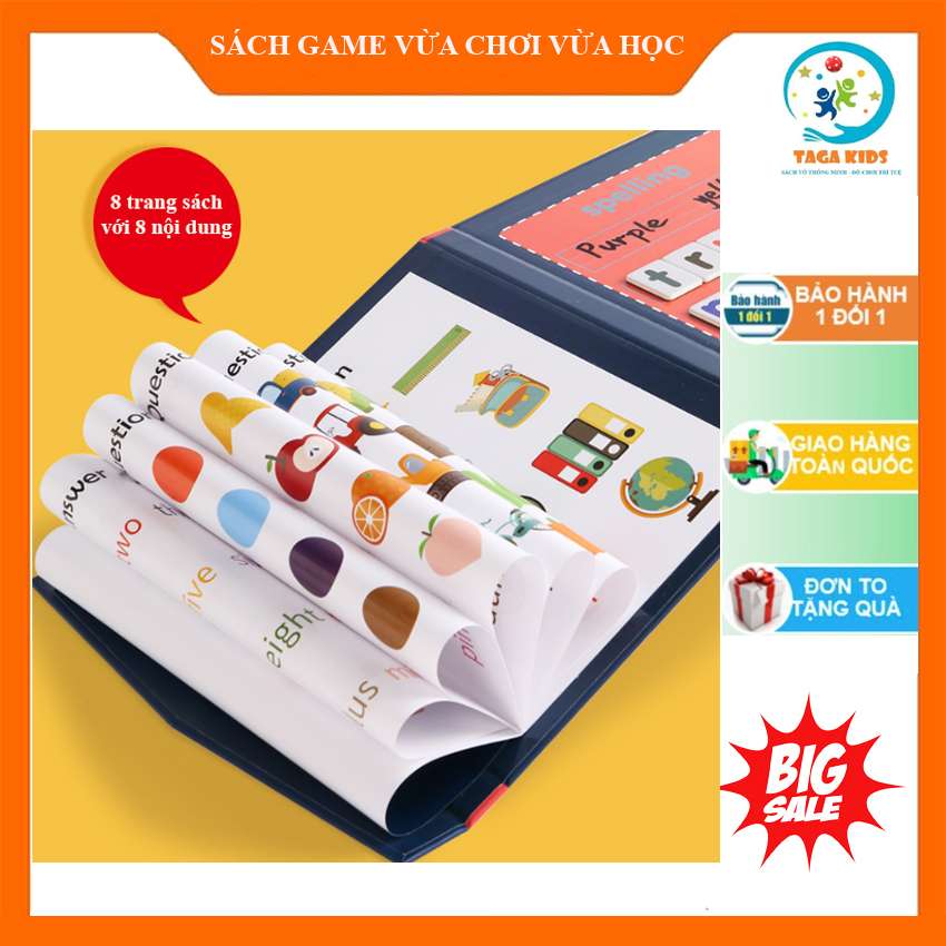 Bộ đồ chơi Spelling Game - Học ghép vần, từ vựng tiếng Anh TAGA G1, Giúp trẻ nhanh phát triển trí tuệ.