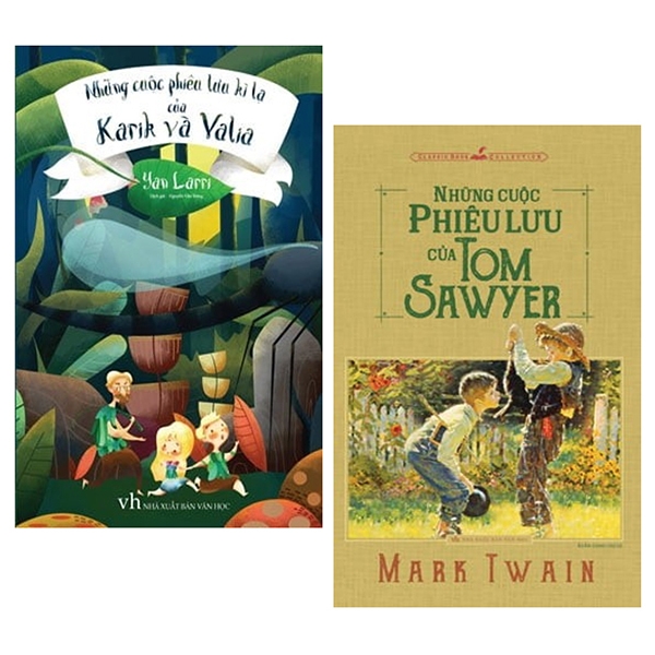Fahasa - combo sách hay những cuộc phiêu lưu của tom sawyer + những cuộc phiêu lưu kì lạ của karik và valia