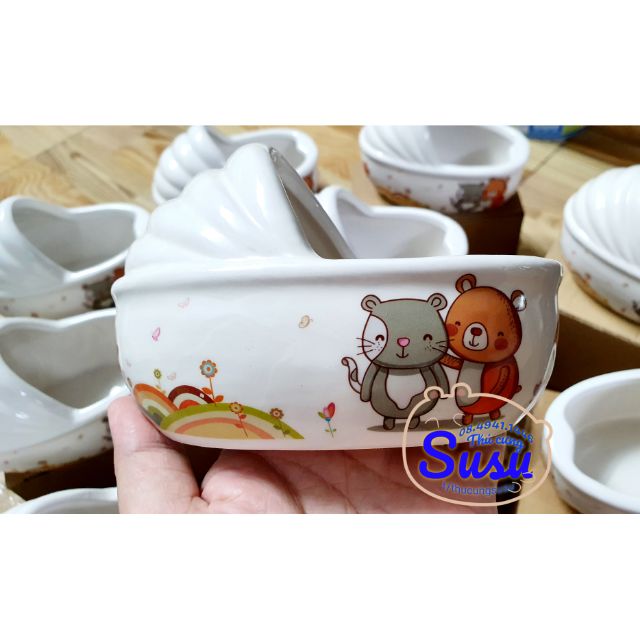 Bồn tắm/ chén ăn bằng sứ cho Hamster