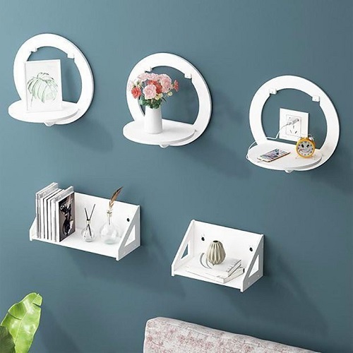 [HCM]KỆ TRÒN ĐỰNG ĐỒ TRANG ĐIỂM MĨ PHẨM KỆ DECOR TREO TƯỜNG PHÒNG HỌC PHÒNG NGỦ PHÒNG KHÁCH