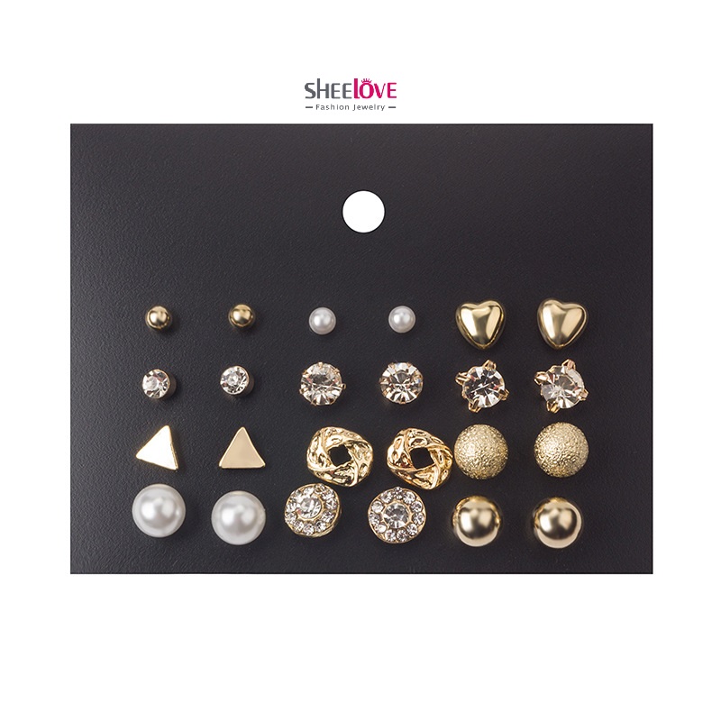 COMBO 12 ĐÔI BÔNG TAI NGOC TRAI ZIRCON PHONG CÁCH THỜI TRANG HÀN QUỐC SIÊU ĐẸP