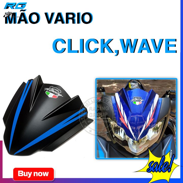 Ốp Mão Ốp Đầu Xe Máy Gắn Vario/ Click/ Wave 2019