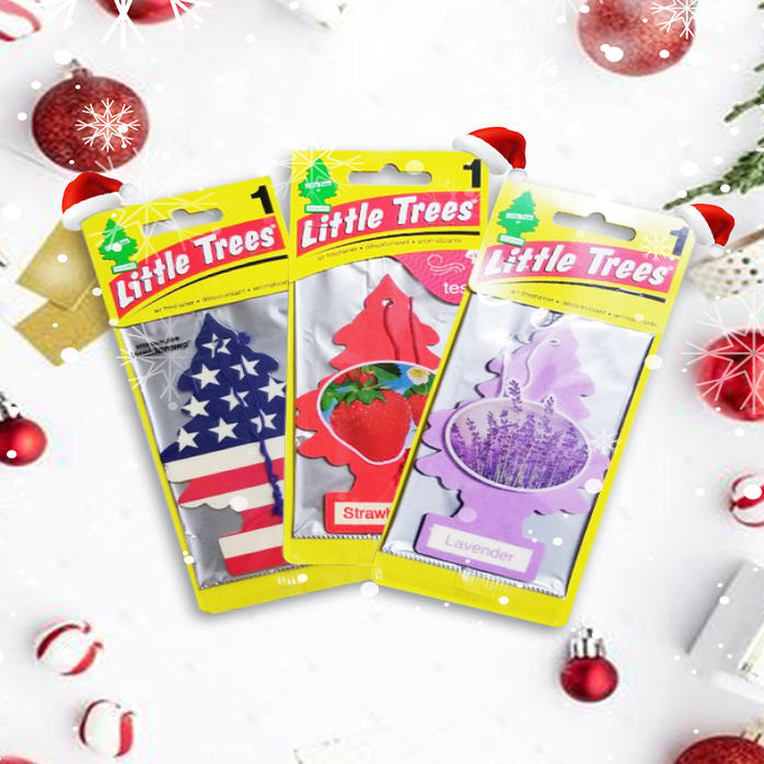 [Hàng Mỹ, Giảm Giá Sock] Little Trees Cây thông thơm hương thơm tự nhiên 100% - Khử mùi treo xe ô tô Khử mùi xe hơi mới