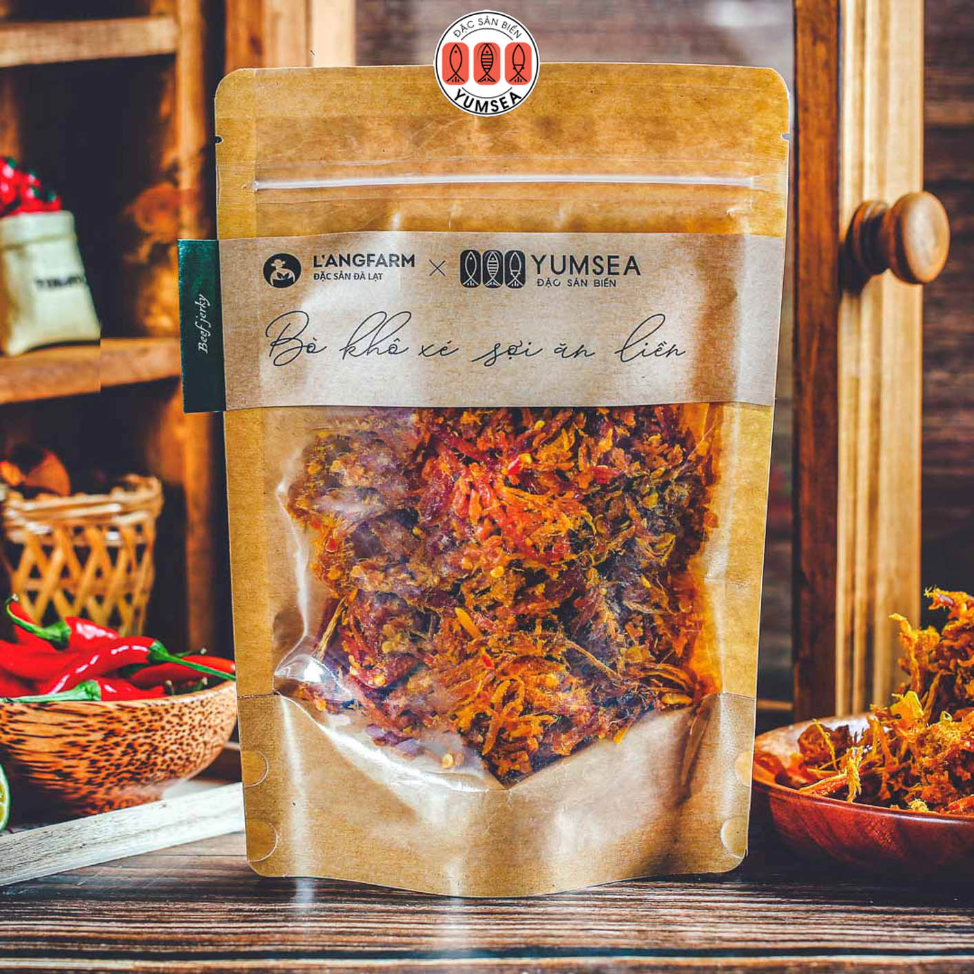 Bò khô xé sợi ăn liền Yumsea