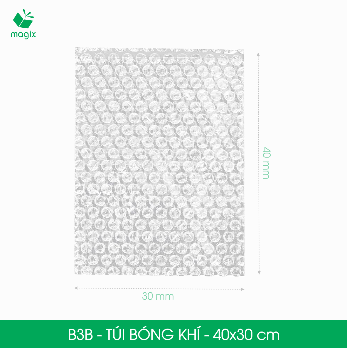 B3B - 40x30 cm - 25 Túi bóng khí chống sốc đóng hàng - Túi gói hàng, bọc chống sốc, xốp chống sốc