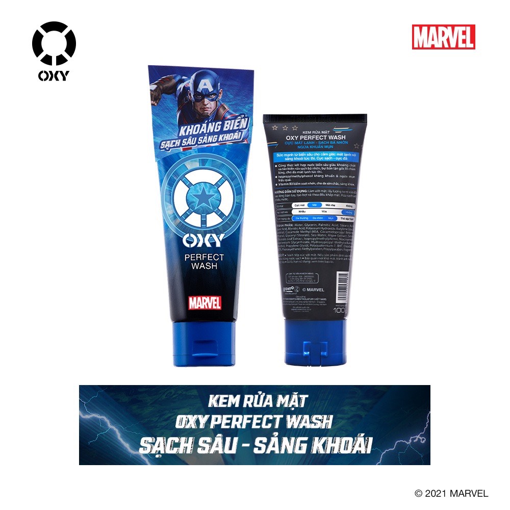 Sữa rửa mặt oxy 100g xanh nước