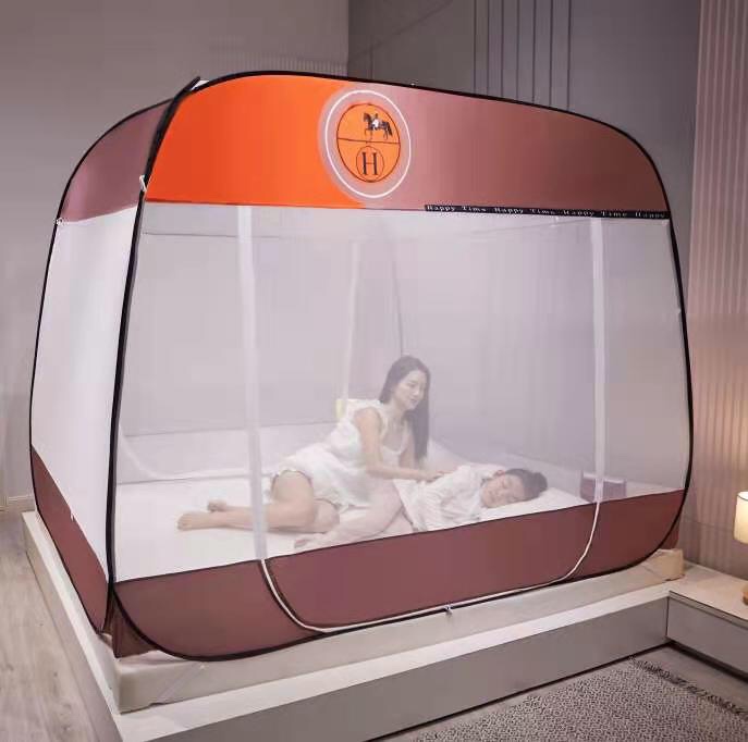 (FreeShip MAX) Màn chụp cao cấp 2 cửa đỉnh vuông gấp gọn, tiện dụng kt 1m6x2m