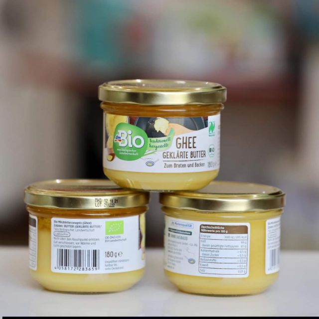 Bơ ghee hữu cơ cho bé dm bio/ener bio đức- 180gr