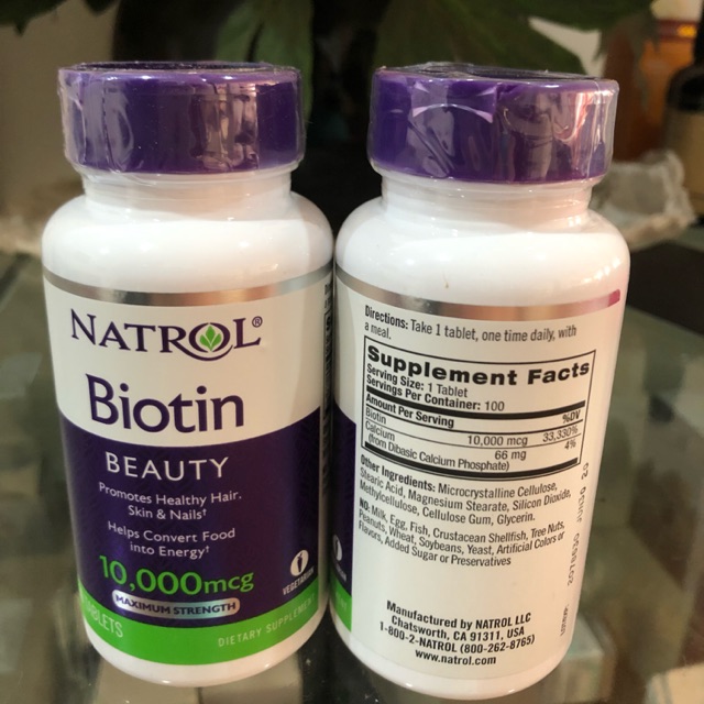 Viên mọc tóc 100v biotin| hàng Mỹ|không đổi trả, cam kết hàng đúng mô tả, chất lượng đảm bảo an toàn đến sức khỏe người sử dụng