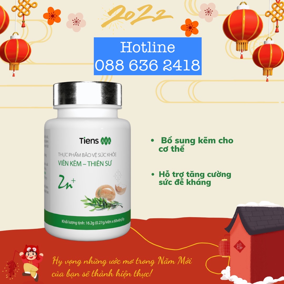 Kẽm Thiên Sư giúp bổ sung kẽm hữu cơ cho cơ thể