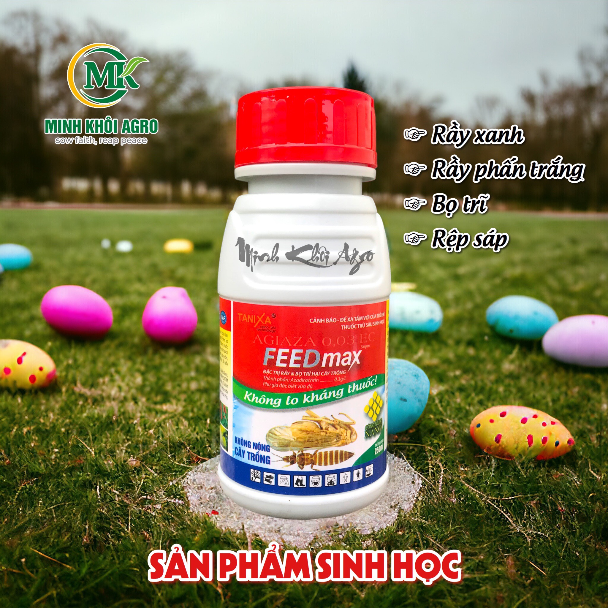 Thuốc trừ sâu sinh học Agiaza FeedMax 0.03EC | Chiết xuất từ thảo mộc
