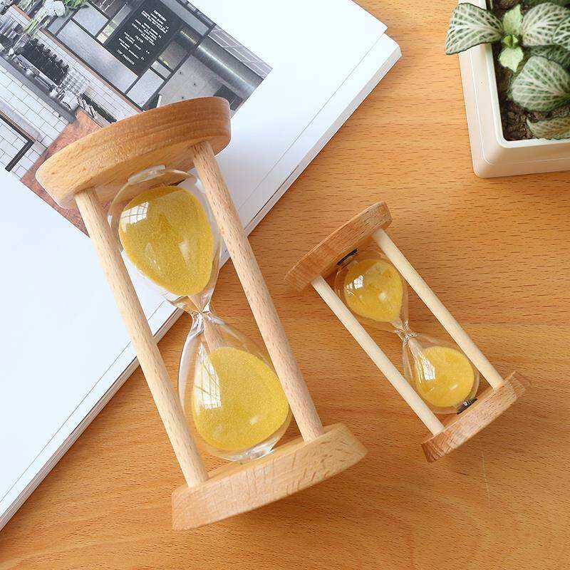 Original wooden time sandglass timer for children 3/5/10/15/30 minutes 20 and a half hours funnel quicksand bottle anti-fall