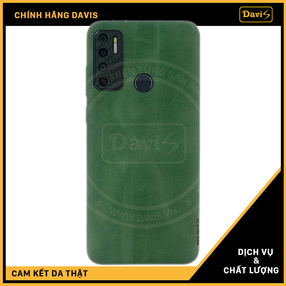 Dán da điện thoại Vsmart Live 4, làm từ da thật cao cấp - Chính hãng Davis