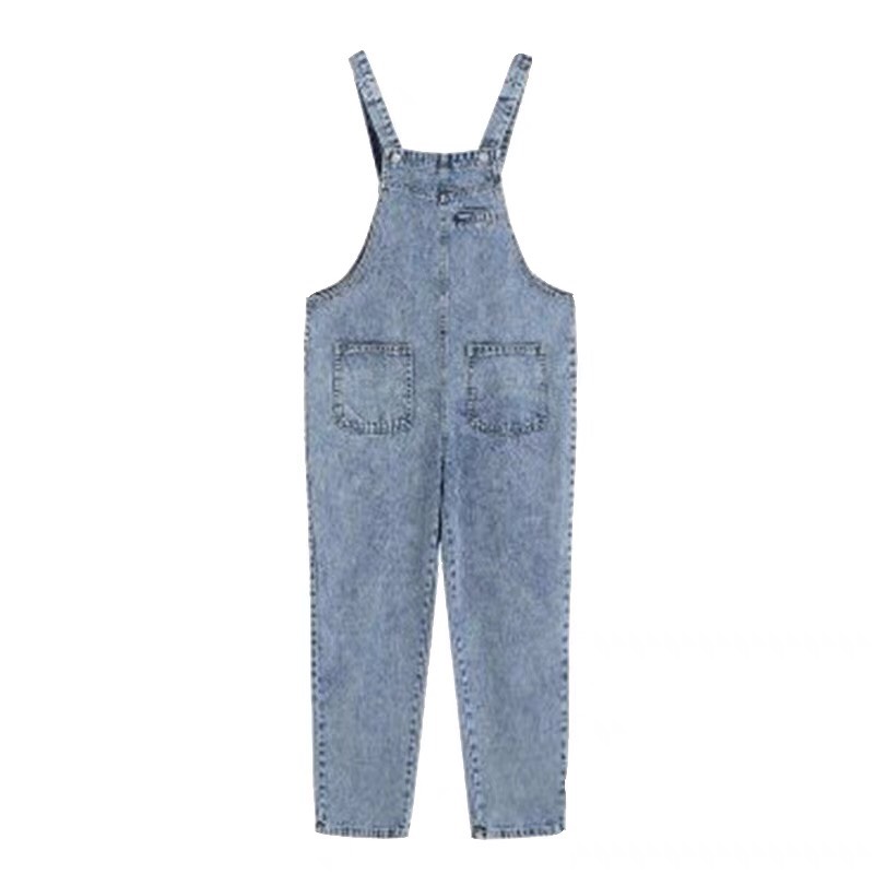 Yếm jean dài nữ LinhBig Store màu xanh jean MS04 – yếm bò ulzzang phong cách hàn quốc