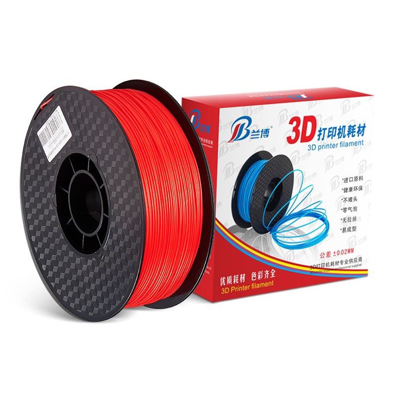 Nhựa in 3d pla 1,75 mm/ 1 kg pla thuần không pha tạp loại 1 chữ b hộp đỏ như hình- htn