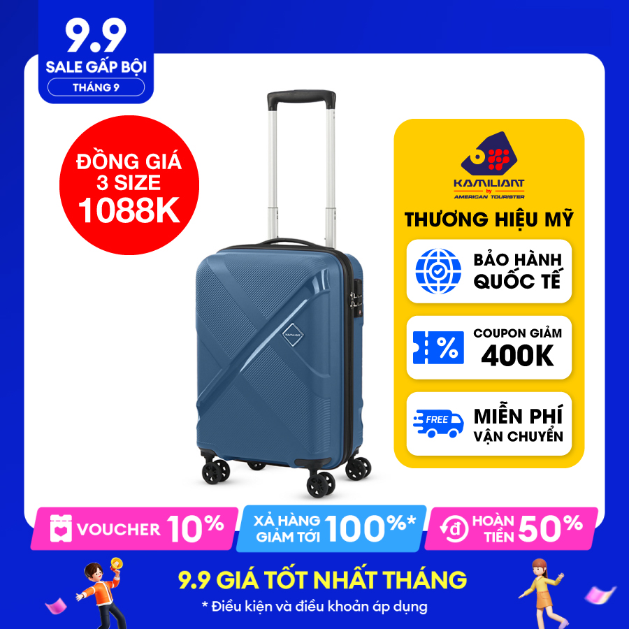 Đồng Giá 3 Size Voucher 10 Vali kéo Falcon KAMILIANT Thương Hiệu Mỹ bảo hành quốc tế 118 quốc gia