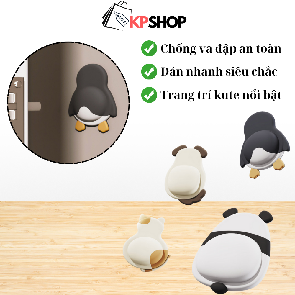 Nệm Dán Chống Va Đập Cute – PU Cao Cấp, Trang Trí Tường An Toàn