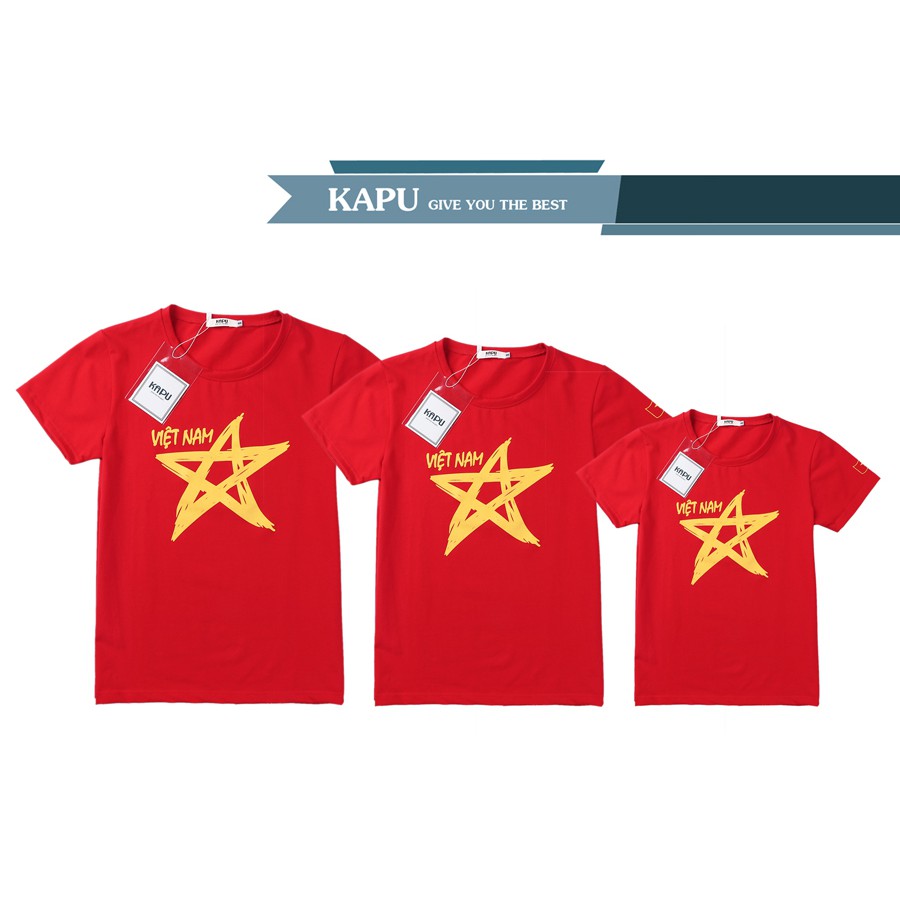 Áo Cờ Đỏ Sao Vàng Trẻ Em Chất Đẹp  Cotton Co Giãn 4 Chiều!