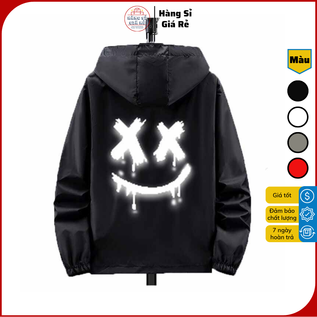 [KÈM VIDEO SP] ÁO KHOÁC DÙ NHẸ NAM NỮ PHẢN QUANG MLP - ÁO CHỐNG NẮNG DÁNG RỘNG DÂY KÉO PHỐI NÓN TO 2 LỚP CÁ TÍNH ĐẬM CHẤT HIPHOP STYLE sai