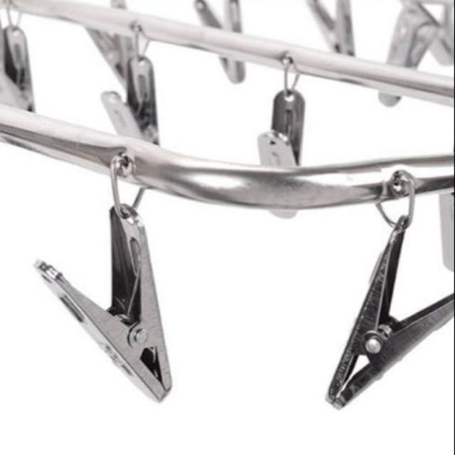Móc kẹp phơi đồ baby 2 tầng 32 kẹp inox